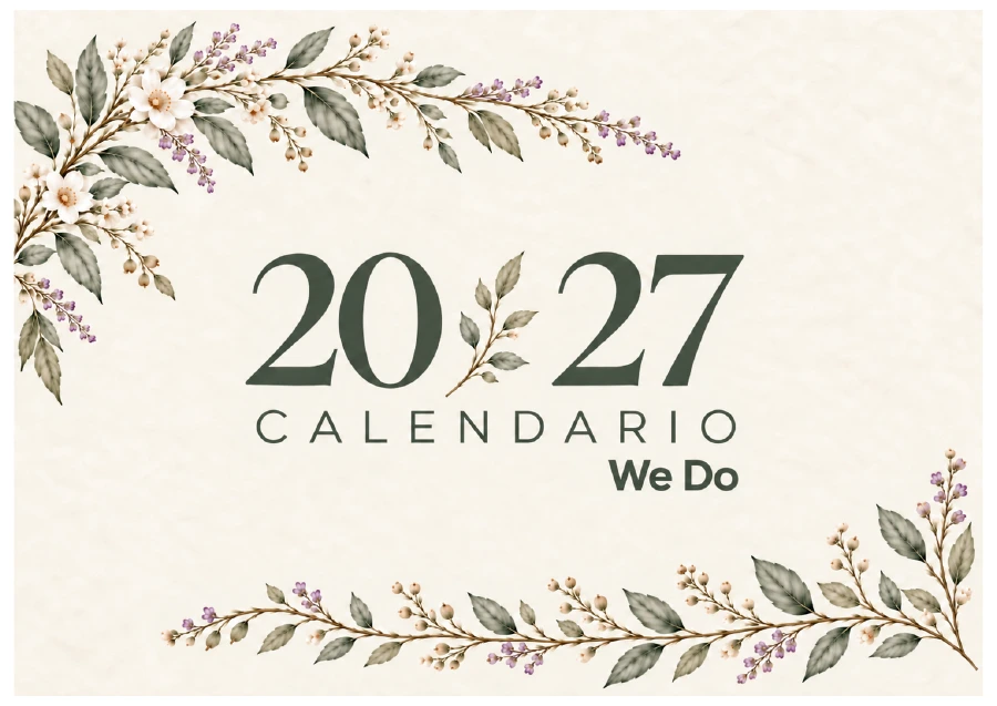 Portada original del calendario WE DO 2027, producto en desarrollo